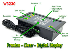 W3230 110-220V High Precision Digital Temperature Controller Thermostat -50~120℃