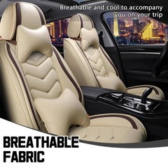 Car Seat Covers Volvo XC90 Hybrid 2016-2020 Nappa Leather Beige 2 Seats