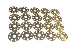 Titanium M6 FLAT DRILLED WASHER GOLD Colour WASHERS NO RUST 23 DIAMETER
