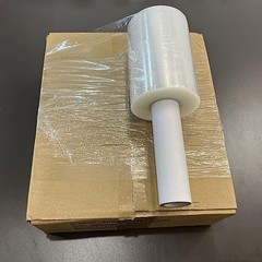 4-Pack Industrial Mini Clear Stretch Wrap Film 80 Gauge 5.1″ x 1000Ft