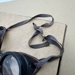Vintage Welding Goggles Clear Lens Protective Only One Glengard Shade Glass Lens