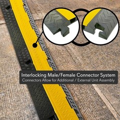 Pyle Cable Protector Cover Ramp – Cord/Wire Safety Concealment Track