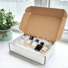 9x6x2 Inches Corrugated Shipping Boxes – 2 Pack White for Eco-Friendly Mailing
