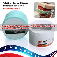 Dental Putty Fast Set PVS VPS Impression Material Silicon Base+Catalystst SA