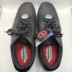 Men’s 14 Skechers WORK Slip Resistant Relaxed Fit Memory Foam Shoes Black NEW