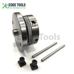Rotary Table Tilting 4″Inch With 3 Jaw 65mm Mini Lathe Chuck Milling Machine USA