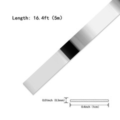 Silver Metalized Mirror-Like Finish Molding Trim, Peel and Stick Strip for Mi…