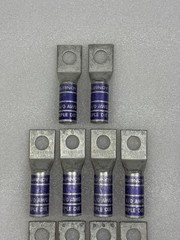 Lot of 10 Burndy Purple Die 15 N200 4/0 AWG Copper Compression Lugs