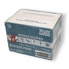 1 CASE VALU GARDS NITRILE MEDIUM DISPOSABLE GLOVES 10 boxes of 100 Gloves each