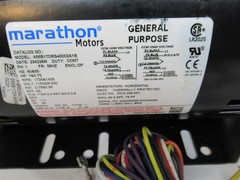 Dexter 9376-334-001, 1 & .75 HP Laundry Dryer Motor, 1 Phase