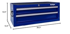 Workington Industrial 2 Drawers 26-3/8″ W X 12-1/2″ D X 10-1/2″ H, Blue