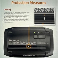 12 Sheet Commercial Office Paper Shredder, P-4 Security, 4.5 gal, Quiet 58 dB