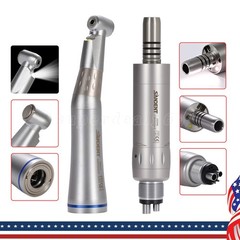 Dental Internal Spray E-generator LED Contra Angle /Air Motor Handpiece 4 Hole