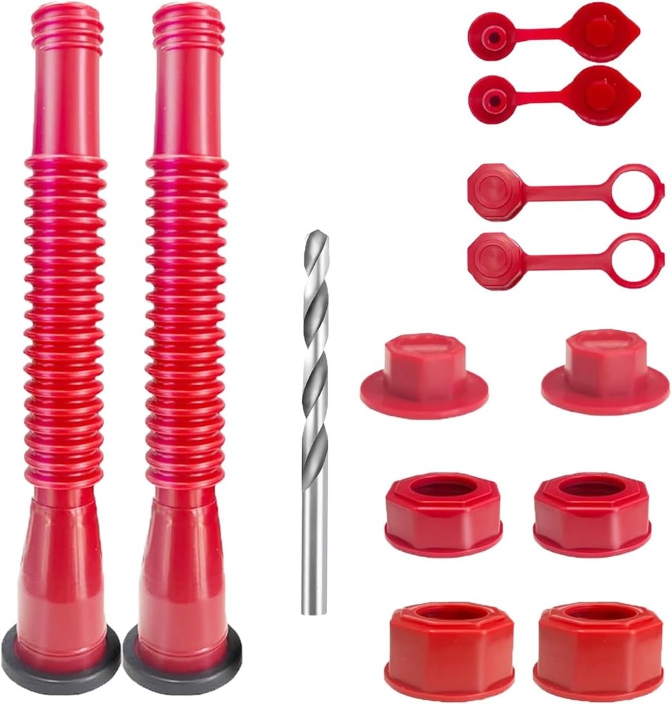 Gas Can Spout Replacement kit, 2 spouts, Anti-Spill Gas Can Nozzle Replacement