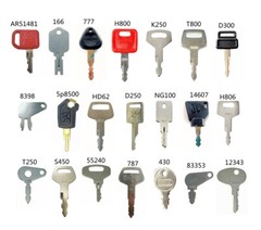 21 Keys set for Case CAT Komatsu Bobcat Heavy Equipment Construction