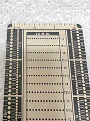Ideal Guage USA Postal Stamp Measure Guide 4 3/8 x 1 7/8 Inches