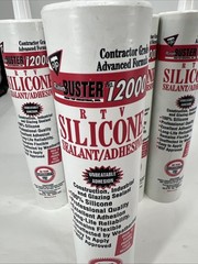 (Lot of 5) RainBuster 12000 RTV Silicone Sealant Adhesive Aluminum 10.3oz