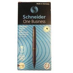 Schneider One Business Rollerball Pen, 0.6mm Ultra-Smooth Tip Blue Barrel Violet