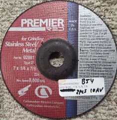 PREMIER RED CUT OFF WHEEL 7 X 1/4 X 7/8 (2PIECES)