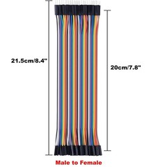 40 PCS 20 CM Jumper Wires – Female to Male Dupont Assorted Kit for DIY Projects