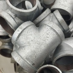 2″ 150 Female NPT Tee Galvanized Malleable Iron Pipe Fitting MI030941GMI
