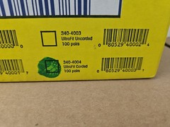 NEW 100PC 3M 3M E-A-R Ultrafit Corded Earplugs 100 Pairs – 3404004