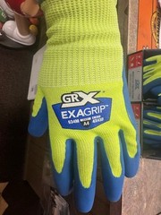 12 Pr GRX Cut Series Mens Gloves Size Med Cut Level A4 Dipped Coated Palm GRX634