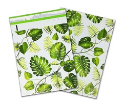 10×13, 14.5x19x4″ Tropical Palm Leaves Flat Poly Mailers Combo, Medium and Large