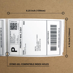 Compatible with DYMO Labelwriter 4XL 4″ X 6″ Shipping Label 1744907, White (220