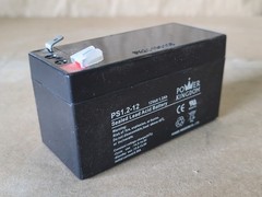 SURPLUS NEW Power Kingdom PS1.2-12 12 Volt 1.2 Ah Sealed Lead Acid Battery