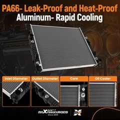 2909 Radiator for Mercedes-Benz ML350 R350 ML500 R500 2006-2012