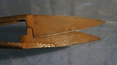 Vintage HAND SHEEP SHEARS WOOL CLIPPERS CUTTERS TOOL 13 INCHES LONG MARK-F ERES