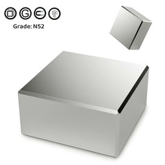 Large Neodymium Block Rare Earth Magnet Super Strong 40x40x20mm N52 Super Strong