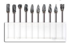10 Pcs Dental Lab Polishing Bur Drills Tungsten Steel Carbide Burs Burrs 2.35MM
