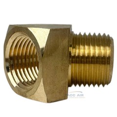 2 Pack 45 Degree 1/2″ NPT Pipe Thread Brass Street Elbow Fitting 50131