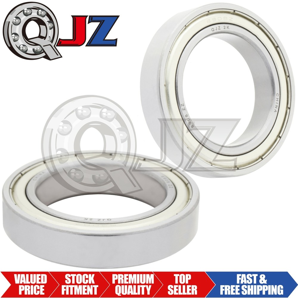 [2-Pack] 6908-ZZ Radial/Deep Groove Ball Bearing 40mm x 62mm x 12mm Metal Shield