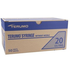 Terumo Syringes, 20cc, L/S, 50/Box
