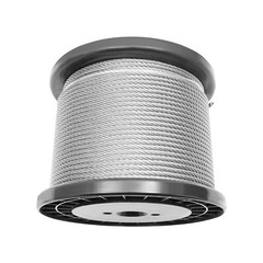 1/4 inch Stainless Steel Cable 200FT T304 7×19 Steel Wire Rope Aircraft Cable