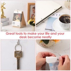 500 Pack Metal Binder Rings 25mm 1 Inch – Loose Leaf Book Rings for School, Inde
