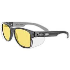 Y50 Safety Glasses for Construction | Black Frame — 2 Pairs, Clear Lens – 2.0 Bi