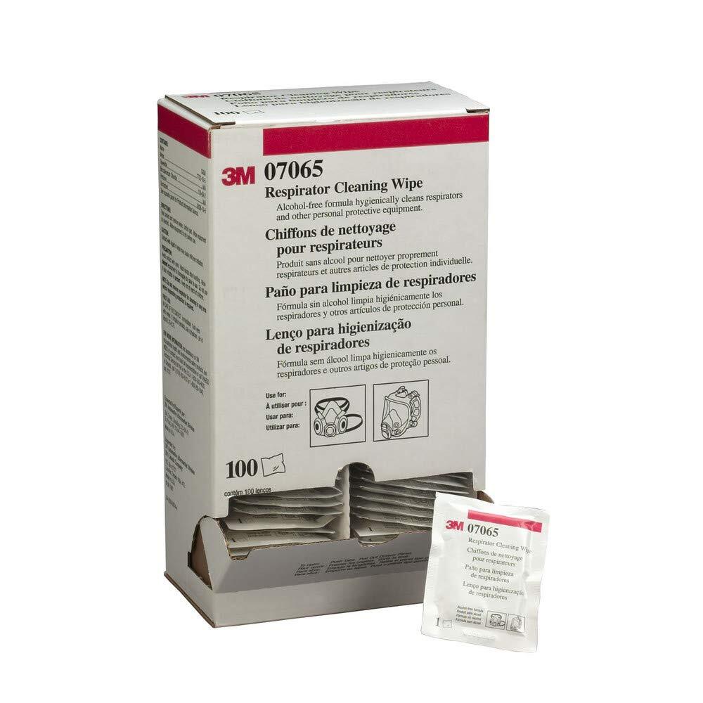 3M 7065 Respirator Cleaning Wipe 504/07065(AAD) Alcohol-Free Individual Packaged