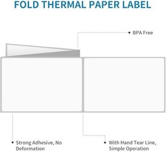 3000 4×6 Fanfold Direct Thermal Shipping Labels Perforated Label / UPS CERTIFIED