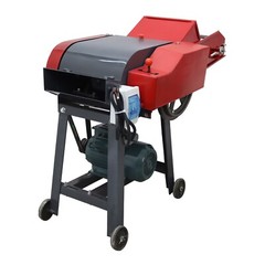 6 Blade Hay Cutter with Conveyor Belt Grass Grinder Corn Wheat 500-1000KG/H 220V