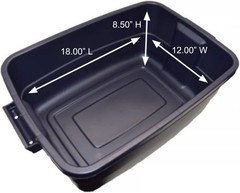 Roughneck Storage Tote, 10-Gallons (Pack of 8)