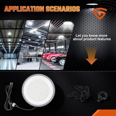 10-Pack 300W UFO LED High Bay Light Shop Industrial Commercial Factory Warehouse