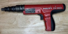 Hilti DX 350 Powder Actuated Concrete Nail Gun Red with Tool Case With Extras