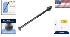 Carriage Bolt Kit 1/2×12 Inch Black Ruspert Exterior Grade 36 Pcs