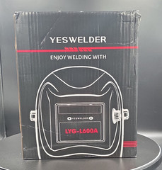 YESWELDER LYG-L600A Auto-Darkening Welding Helmet, Black, 2 Arc Sensors