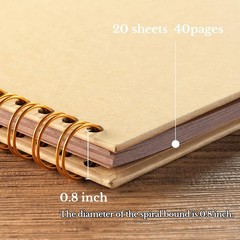 potricher 8 x 8 Inch DIY Scrapbook Album 40 Pages 8 40 Pages, Yellow