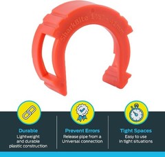 1-1/2 Inch Disconnect Clip Push-to-Connect Brass Plumbing Fitt Size: 1-1/2 in.